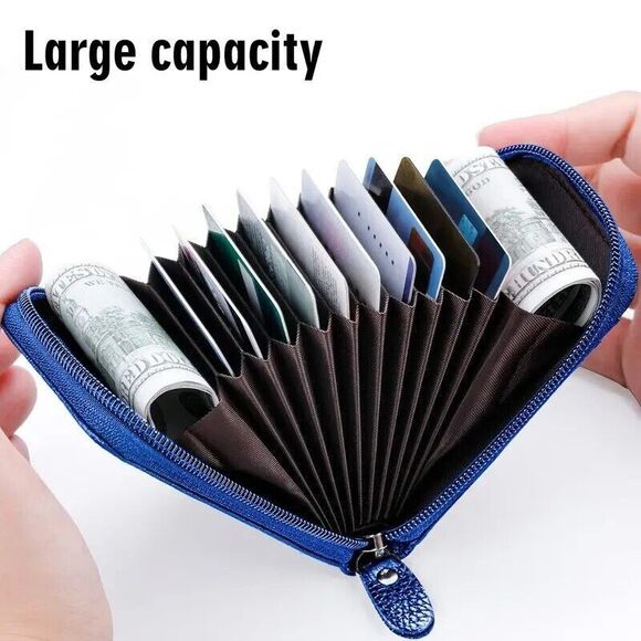 Women's RFID Blocking Faux Leather Accordion Wallet Credit Card, ID Holder NEW - Picture 7 of 9